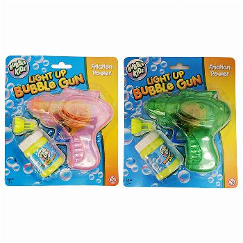 Light Up Friction Bubble Gun - Bubbles (£2.50)